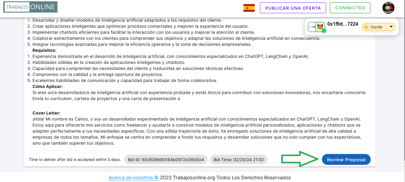 Como revisar una propuesta enviada al cliente